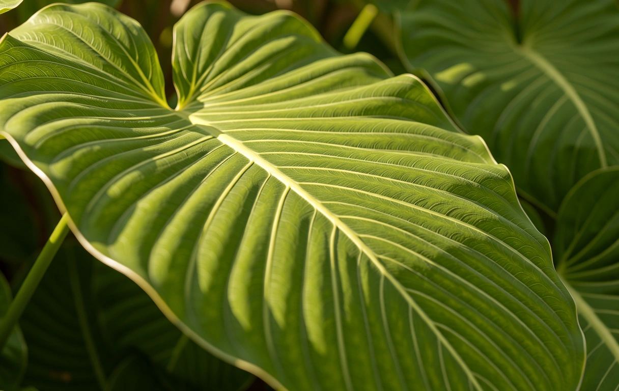 Organic green leaf textures
